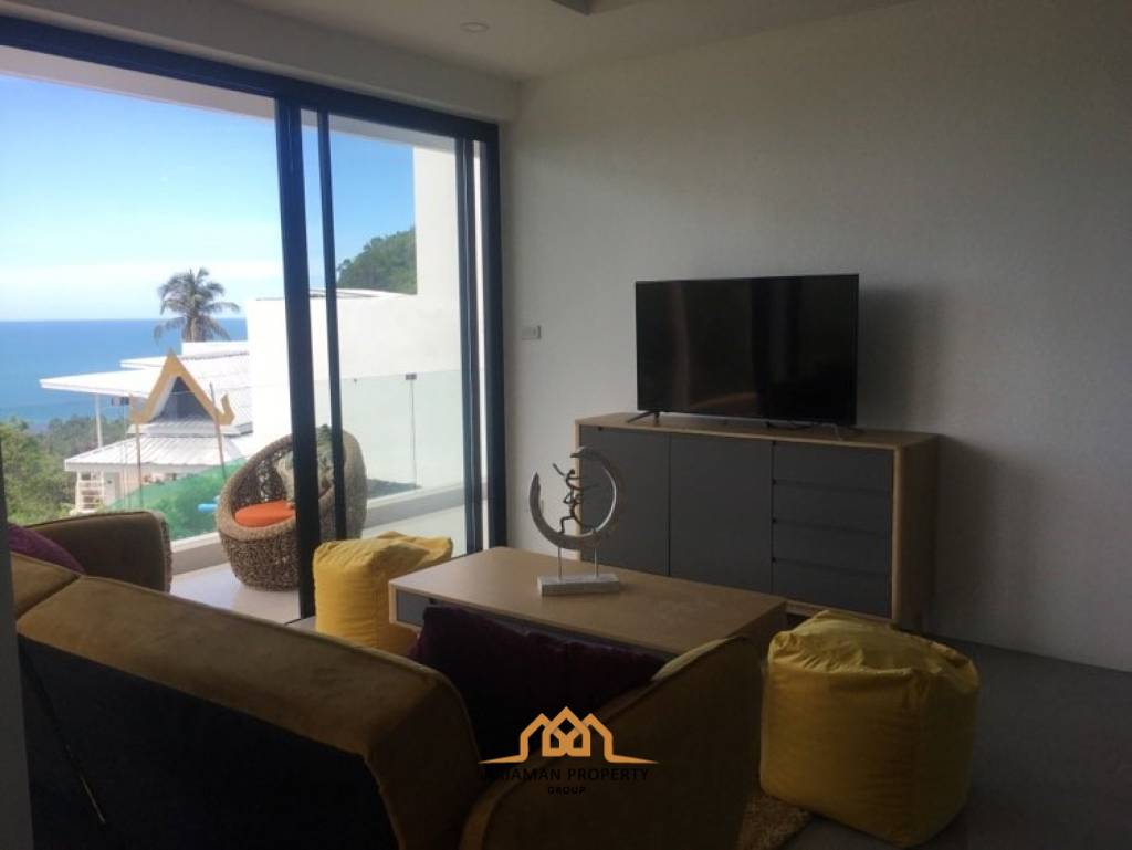 Affordable Modern Condo with Ocean View and Pool in Lamai