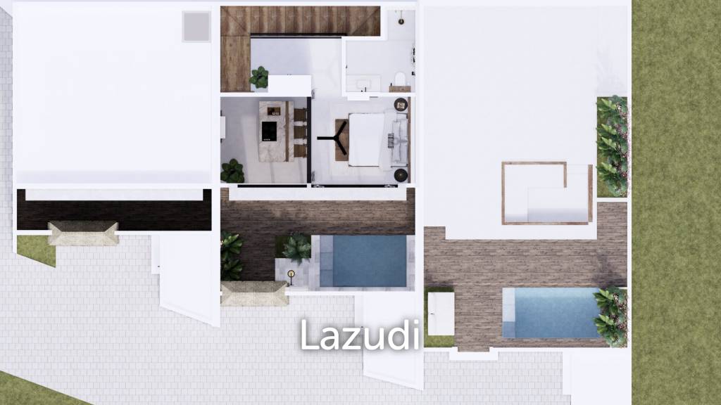 Loft style villa in Uluwatu Only 5 min walk to Istana