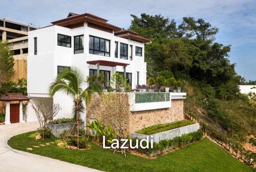 Luxury 3-Bedroom Villa with Panoramic Sea Views in Choeng Mon