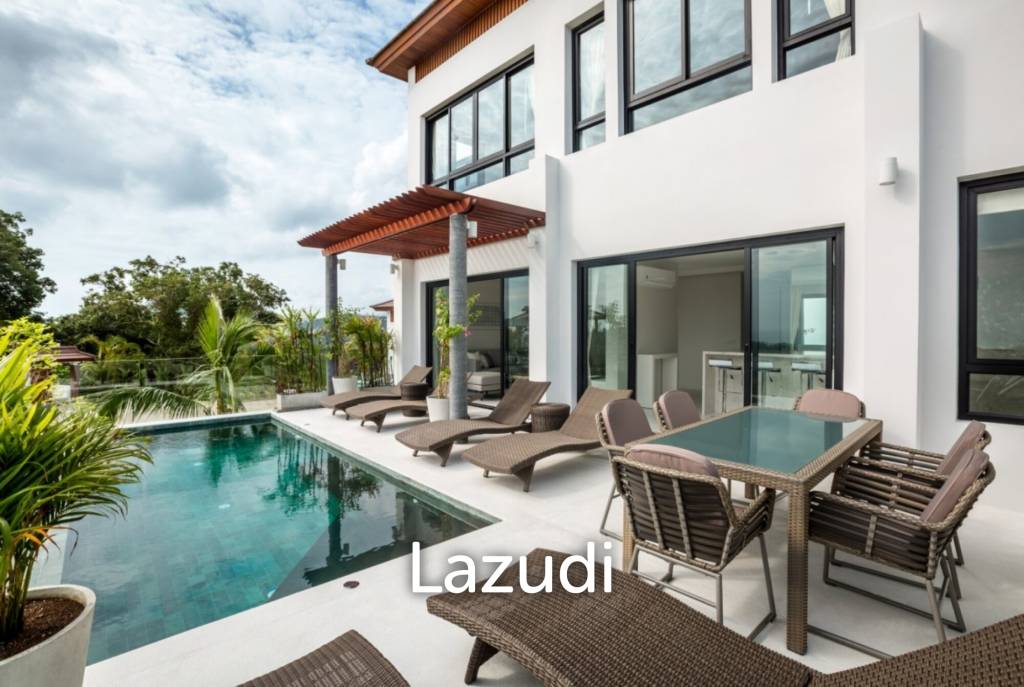 Luxury 3-Bedroom Villa with Panoramic Sea Views in Choeng Mon