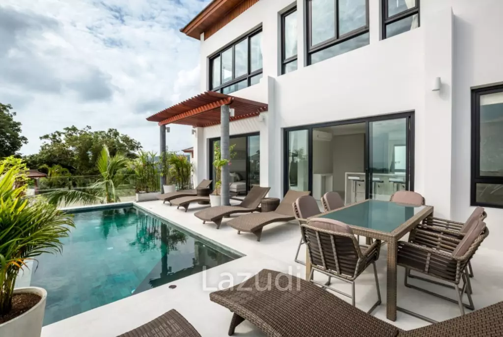 Luxury 3-Bedroom Villa with Panoramic Sea Views in Choeng Mon