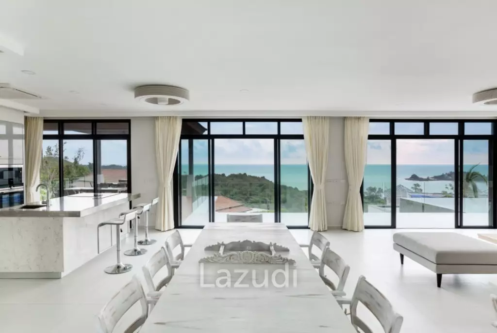 3-Bed Sea View Villa in Gated Community in Choeng Mon