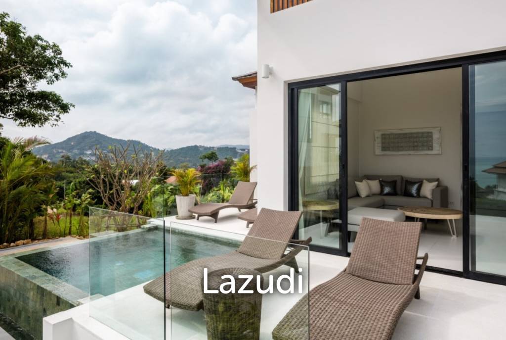 Beautiful 2-Bed Sea View Villa in Choeng Mon's Gated Community