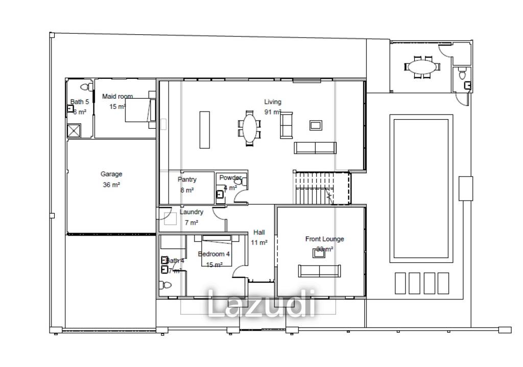 5 Beds Luxury Villa, 436SQ.M at Maysaya Homes