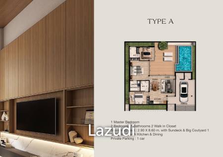 3 Bed 3 Bath 199 SQ.M Axis Luxury Villa