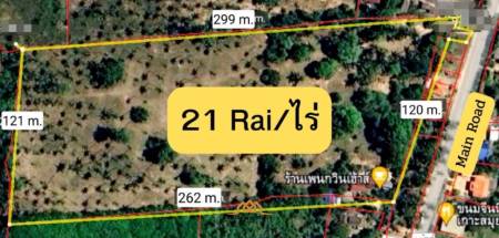 21 Rai of Ultra Luxury Land in Taling Ngam Ko Samui