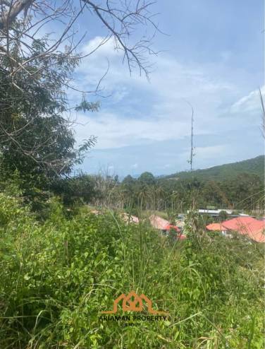 1200 sqm of Seaview Freehold Land in Mae Nam