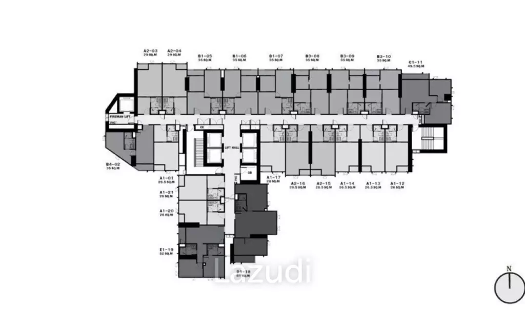 Life Ladprao / Condo For Rent / 1 Bedroom / 29.31 SQM / BTS Ha Yaek Lat Phrao / Bangkok