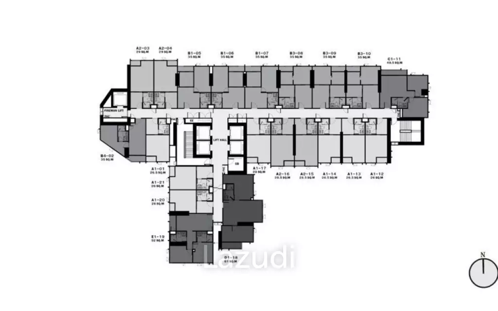 Life Ladprao / Condo For Rent / 1 Bedroom / 29.31 SQM / BTS Ha Yaek Lat Phrao / Bangkok