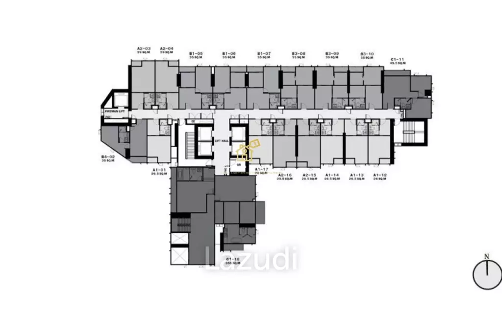 Life Ladprao / Condo For Rent / 1 Bedroom / 29.31 SQM / BTS Ha Yaek Lat Phrao / Bangkok