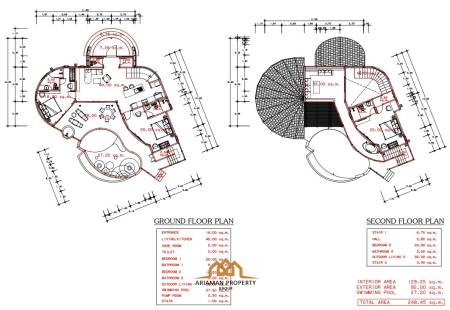 Вилла 348 кв.м. 3 Кровать 3 Ванна