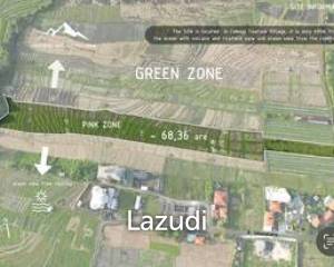 Prime 68.36 Are Pink Zone Land in Cemagi, Ideal for Development, 3 Minutes Away From the Beach