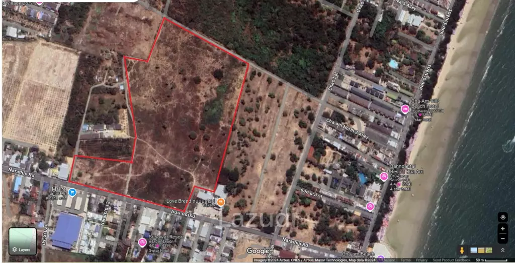 Prime Land 63 Rai Cha Am Near Popular Beach