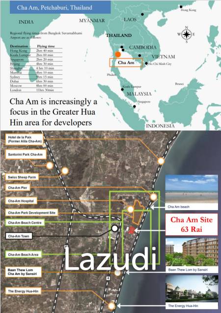 Prime Land 63 Rai Cha Am Near Popular Beach