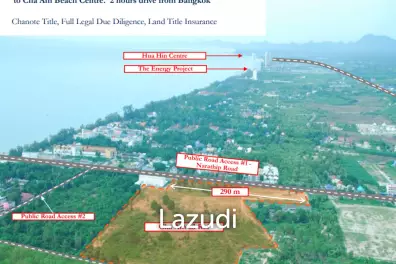 Prime Land 63 Rai Cha Am Near Popular Beach