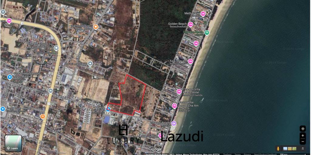 Ча Ам: 63 Раи рядом с пляжем