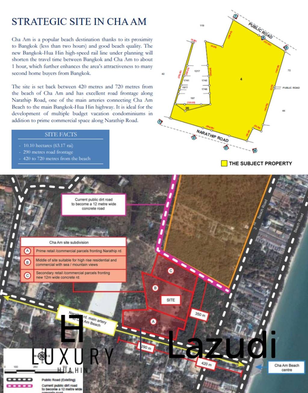 Ча Ам: 63 Раи рядом с пляжем