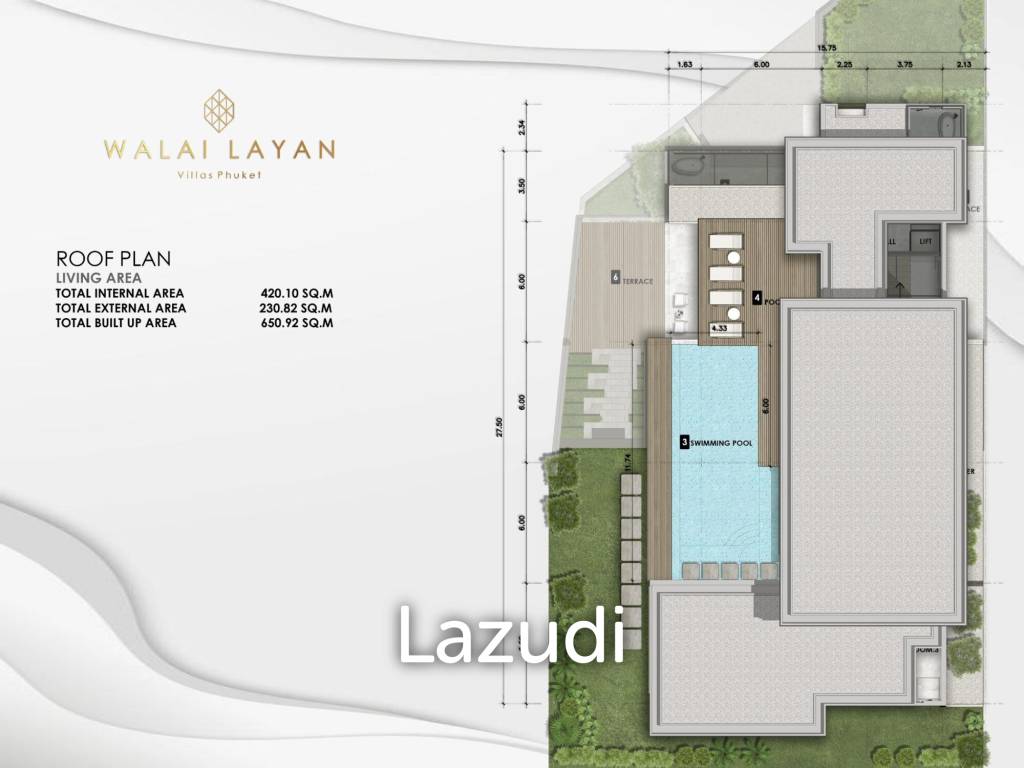 4 Bed 4 Bath 650.91 SQ.M Walai Layan Villas Phase 2