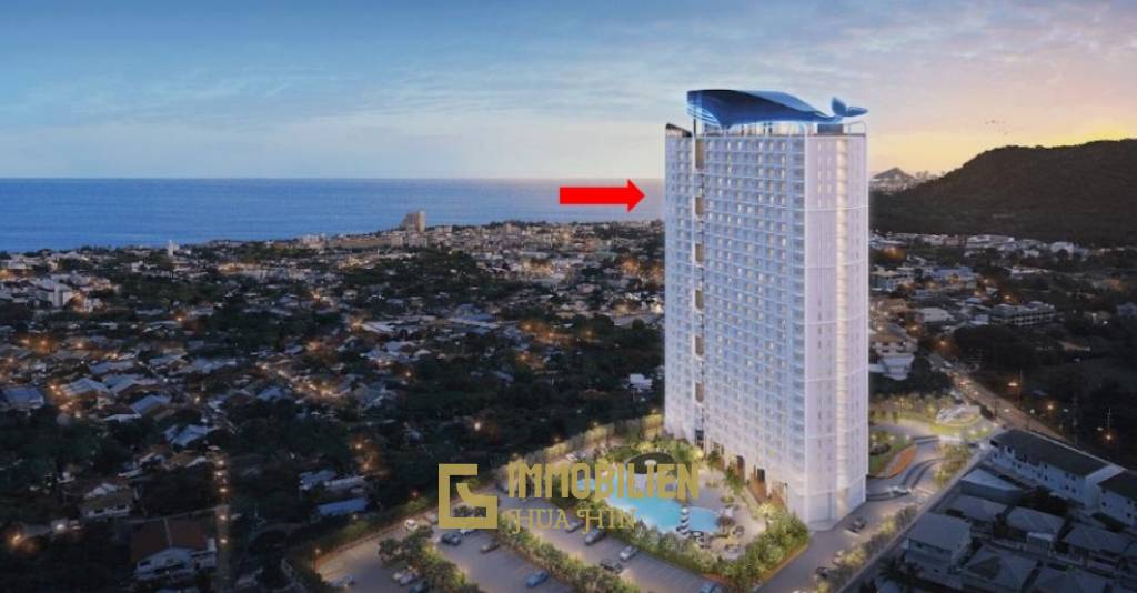 Supalai Blue Whale : condo de 2 chambres à coucher avec vue sur la mer