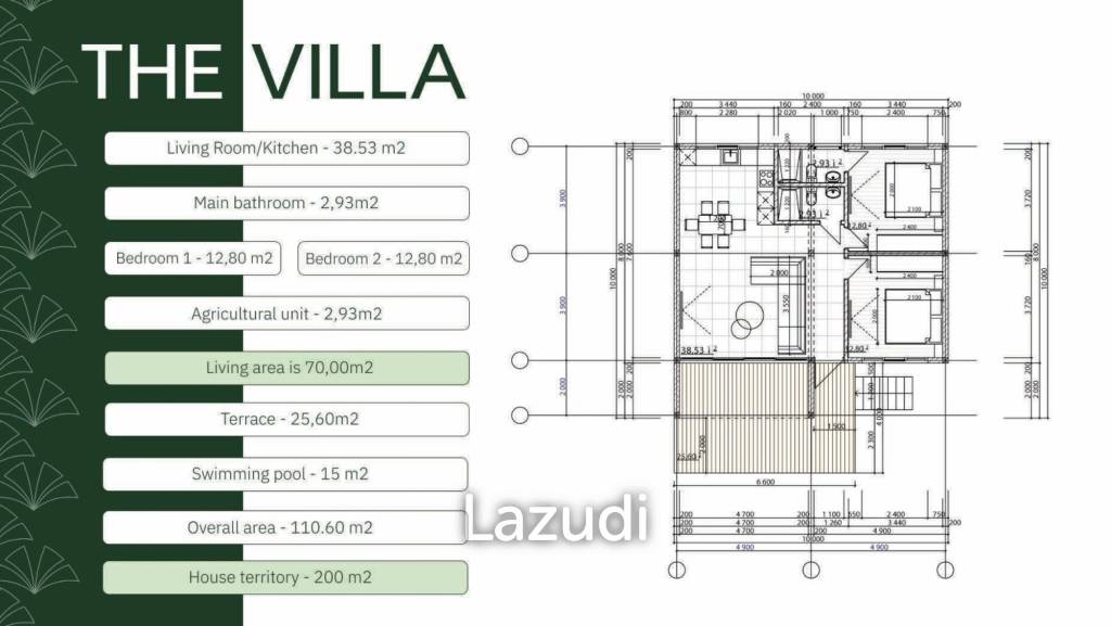 Modern 2-Bed Villas at The Palms