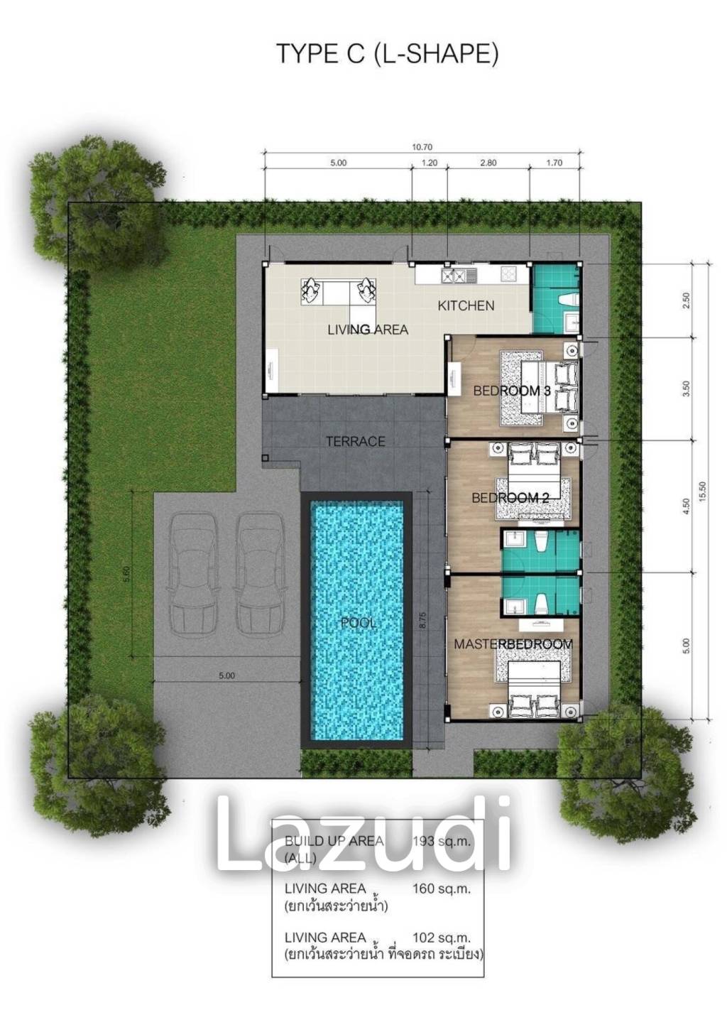 3 bed 3 bath 200 SQ.M Huguh Home Pool Villa Cha Am