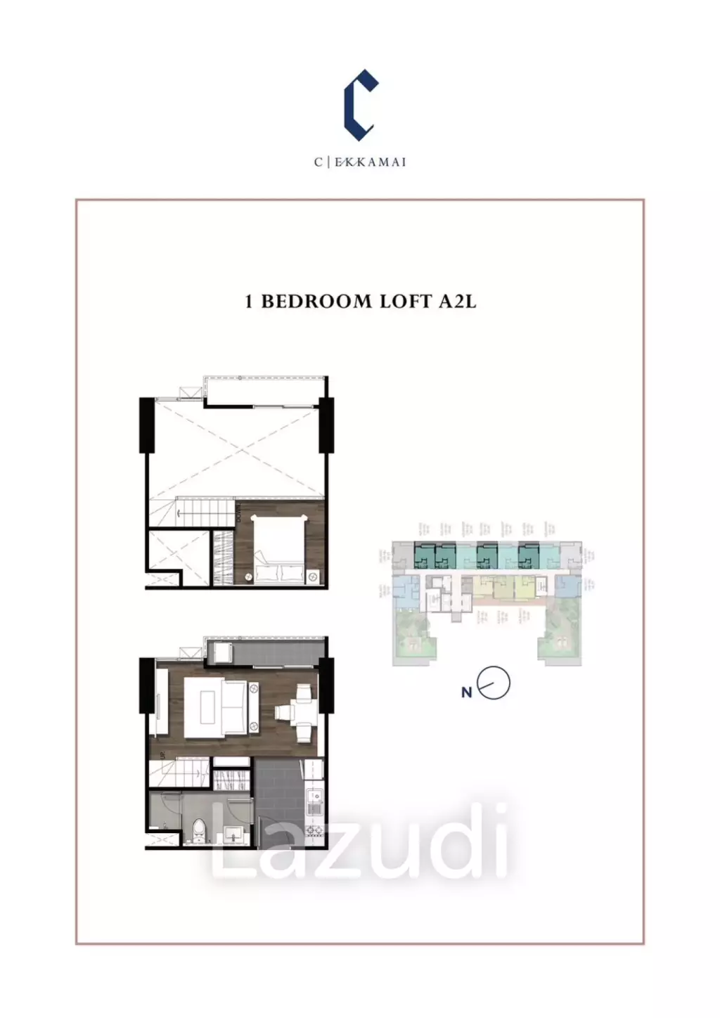 2 Bed Duplex 65SQ.M C Ekkamai