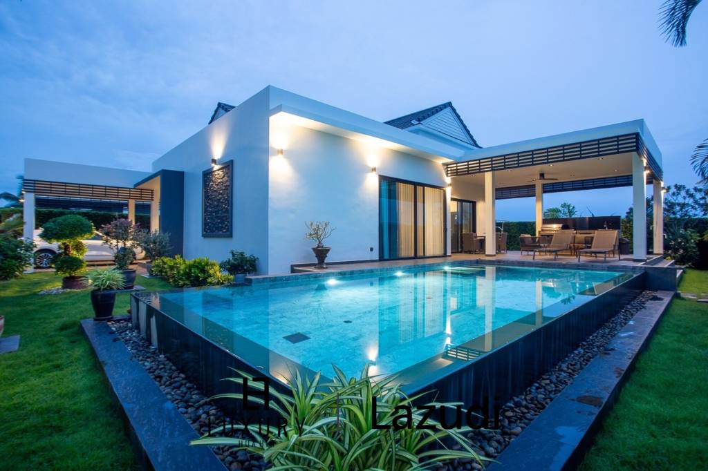 Luxuriöse moderne Villa in Hua Hin mit Pool und Blick auf die Berge