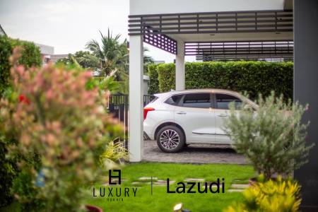 Luxuriöse moderne Villa in Hua Hin mit Pool und Blick auf die Berge