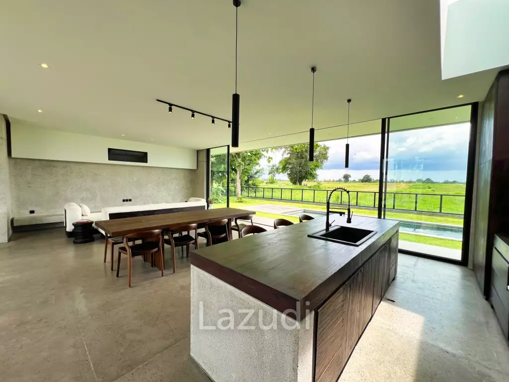ELEGANT 4-BEDROOM VILLA WITH SCENIC PADDY FIELD VIEWS IN KABA KABA