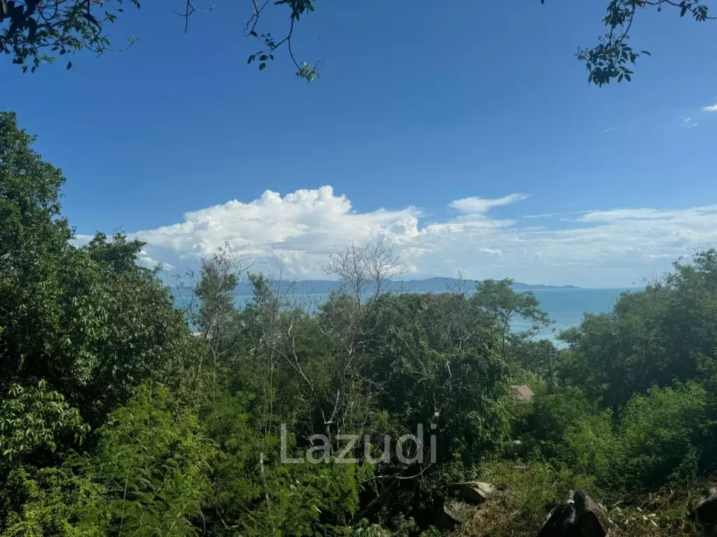 1600 sqm - 1 Rai sea and samui view land with prefect location sold  with Thai company