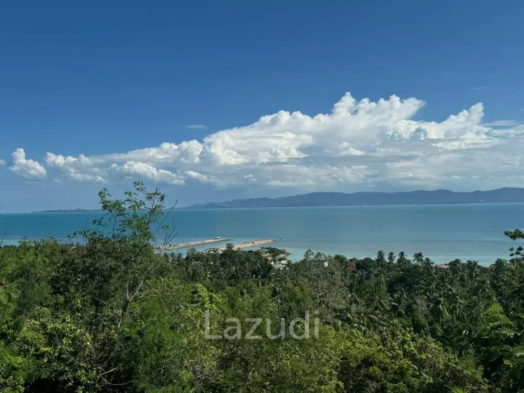 1600 sqm - 1 Rai sea and samui view land with prefect location sold  with Thai company