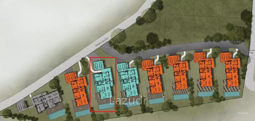 Only selling the land 880 SQ.M Sansara Hua Hin Phase 2