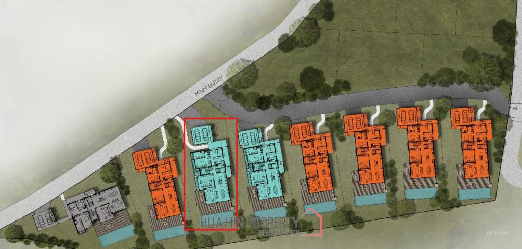 Only selling the land 880 SQ.M Sansara Hua Hin Phase 2