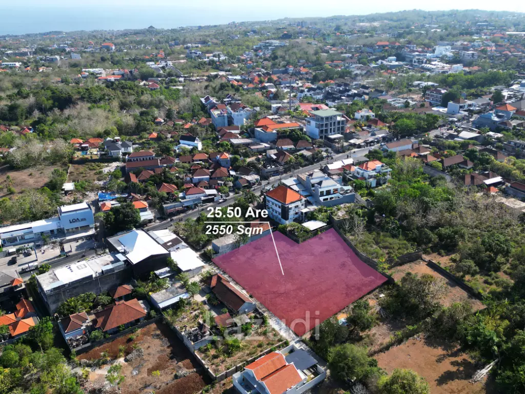 Prime 25.50 Are Leasehold Land in Bukit – Ungasan: Affordable Long-Term Investment in Bali