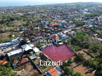 Prime 25.50 Are Leasehold Land in Bukit – Ungasan: Affordable Long-Term Investment in Bali