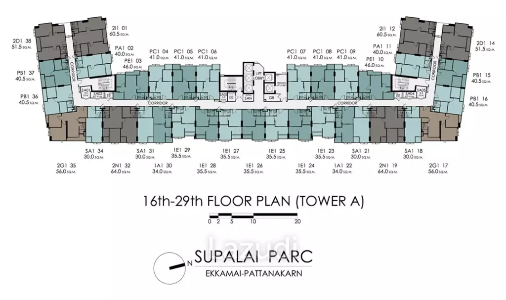 1 Bed Plus 40 SQ.M Supalai PARC Ekkamai-Pattanakarn