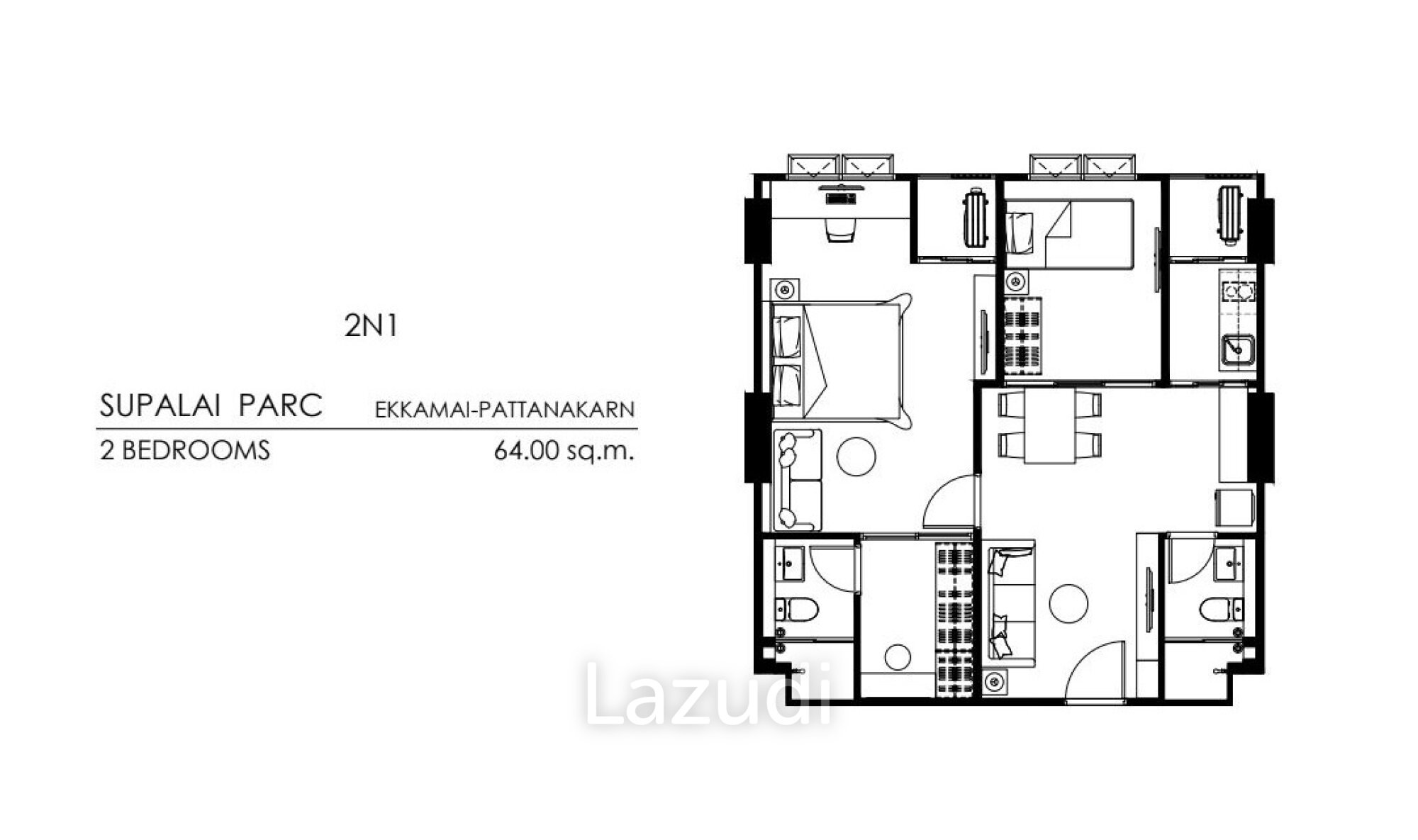 2 bed Condo for Sale in Suan Luang LAZ192573