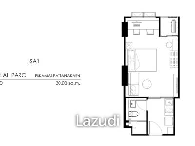 1 Bed 30 SQ.M Supalai PARC Ekkamai-Pattanakarn