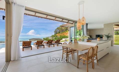 Exquisite 4-Bedroom Bali-Style Villa with Panoramic Sea Views and Luxury Finishes