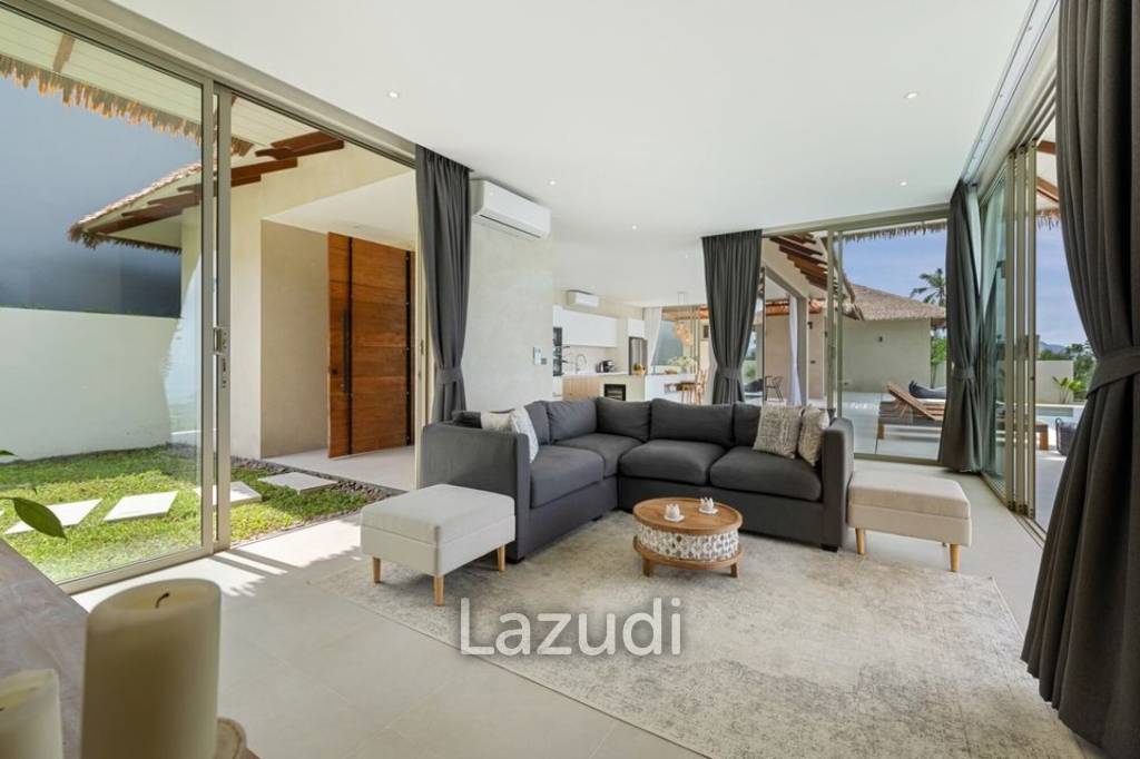 Exquisite 4-Bedroom Bali-Style Villa with Panoramic Sea Views and Luxury Finishes