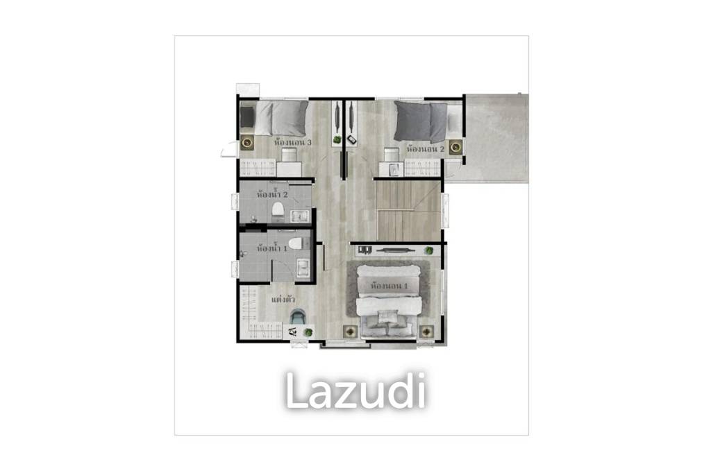 Modern Two-Story Home 3 Beds in Anasiri Bangna