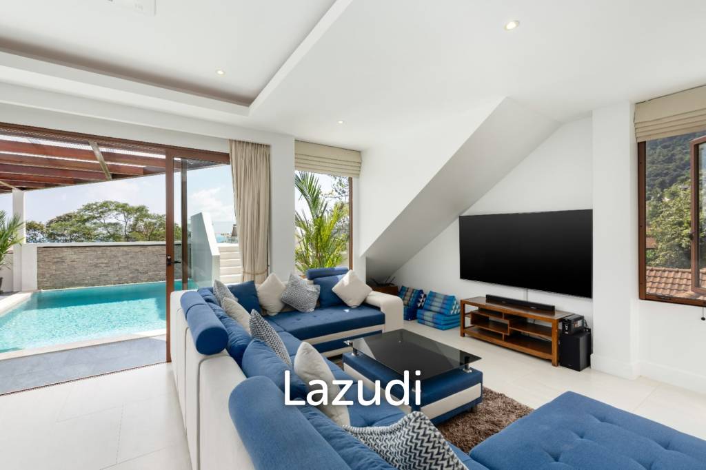 Luxury 4-Bedroom Villa with Sea & Jungle Views in Chaweng, Koh Samui