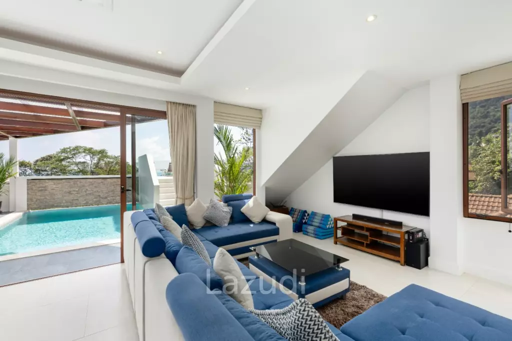 Luxury 4-Bedroom Villa with Sea & Jungle Views in Chaweng, Koh Samui