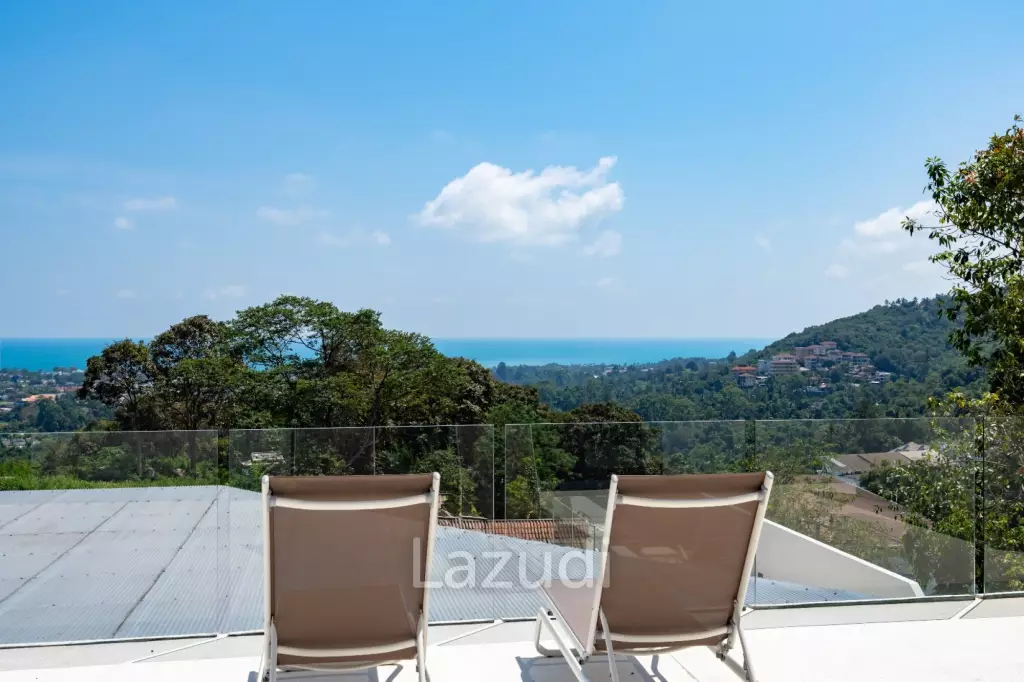 Luxury 4-Bedroom Villa with Sea & Jungle Views in Chaweng, Koh Samui