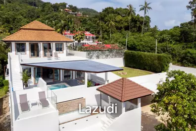 Luxury 4-Bedroom Villa with Sea & Jungle Views in Chaweng, Koh Samui