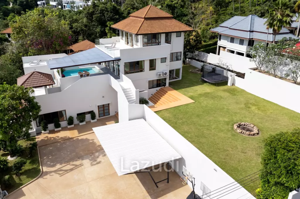 Luxury 4-Bedroom Villa with Sea & Jungle Views in Chaweng, Koh Samui