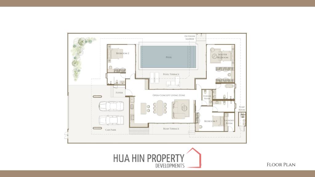 482.9 Sq.m Luxury pool villa in Serene Villa Hua Hin, Nong Kae