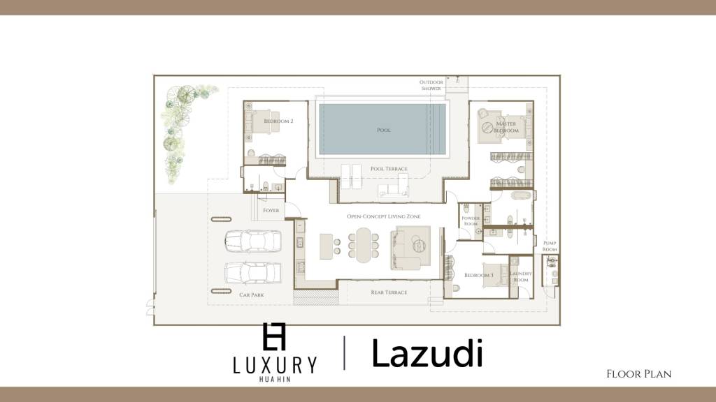 607 ตร.ม 3 เตียง 4 อาบน้ำ วิลล่า For ขาย