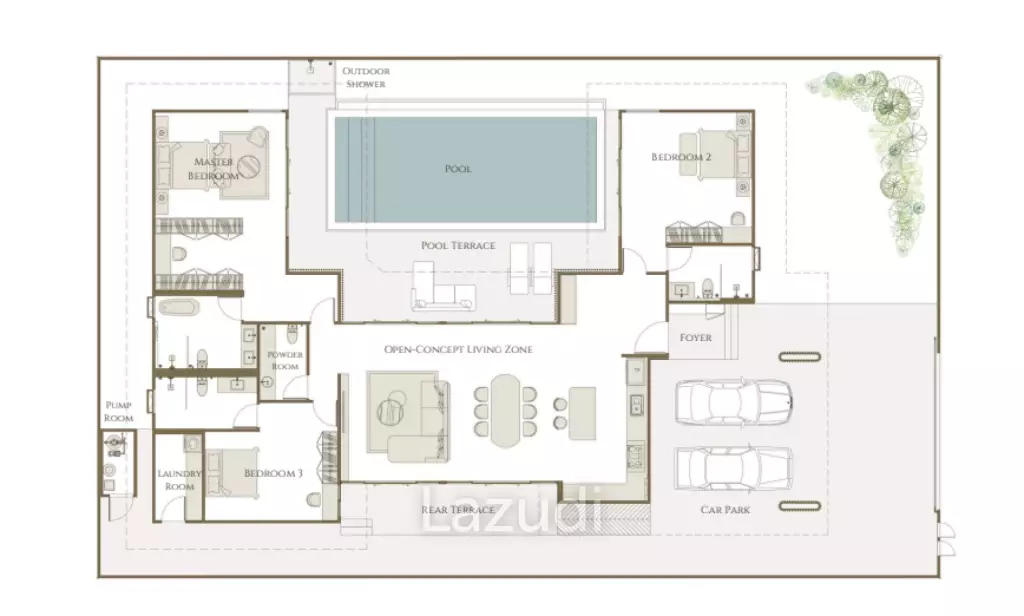 482.9 Sq.m Luxury pool villa in Serene Villa Hua Hin, Nong Kae