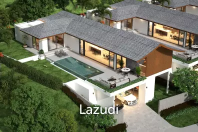 3 Bed 3.5 Bath 360.75 SQ.M The Green Hill Lamai Pool villas